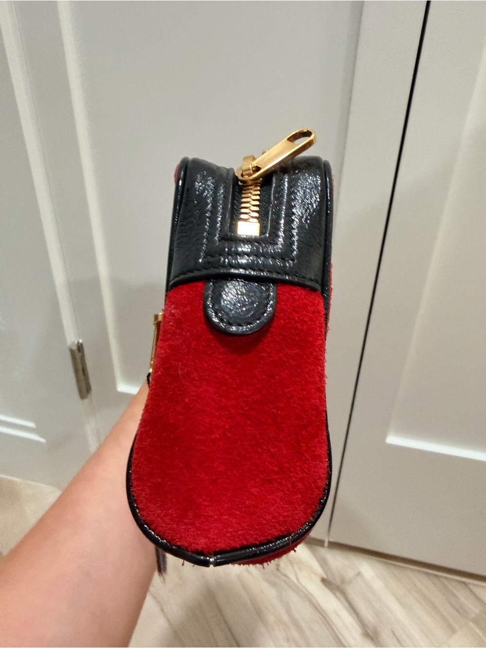 Gucci Ophidia Red Suede Small Belt Bag 85/34 + Gucci Dust Bag - Picture 12 of 14